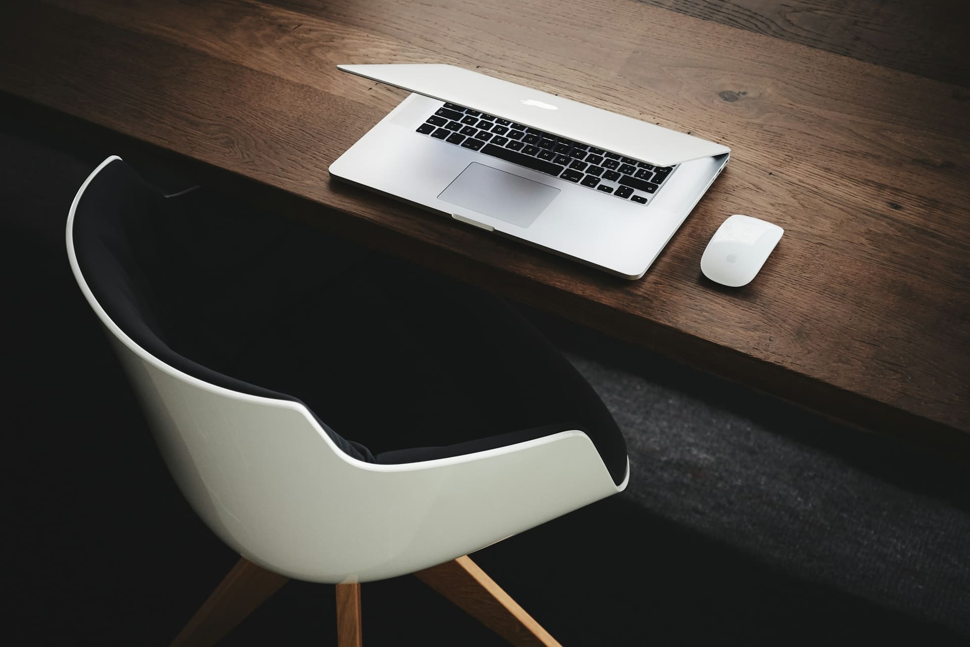 Business technology context: a desk prepared for a new user.