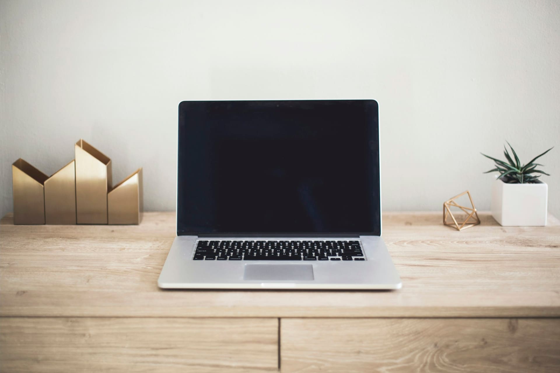 Business technology context: a business laptop in use in an office environment.