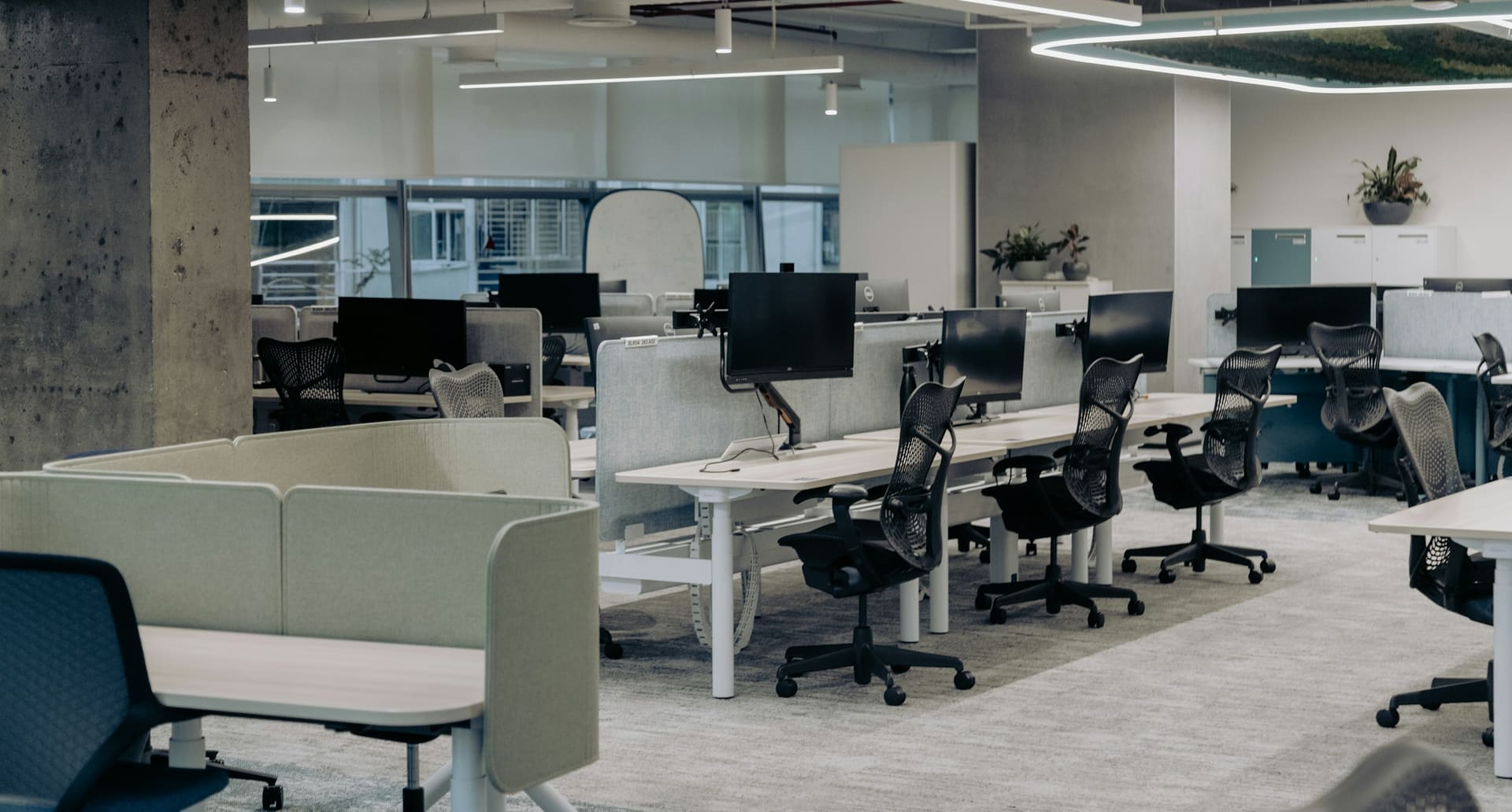 Business technology context: current-generation office equipment in place.