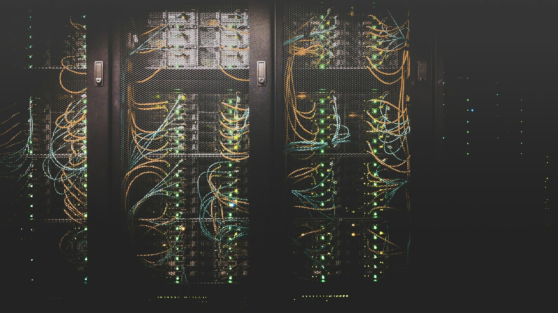 Server hardware context: equipment mounted in a rack.