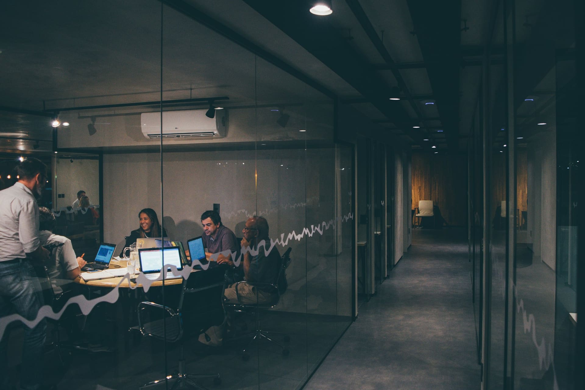 Collaboration environment: technology supporting shared working in an office.